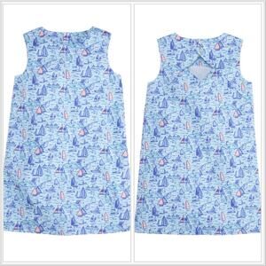 Vineyard Vines Sailing Diamond Back Crystal Blue Dress